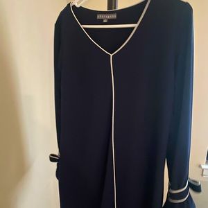 Navy blue midi dress